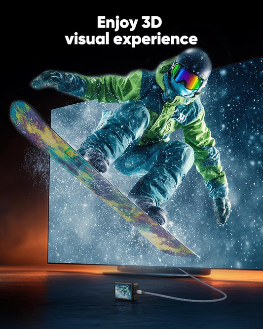 4K Micro HDMI to HDMI Male Cable Adapter, 4K@60Hz HDR Nylon Braid Cord for GoPro Hero, Zfc, RPi, A6000, A6300, Camera, Video Capture Card, Grey 6FT